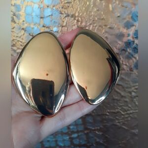 Zara Goldtone Oversized Statement Earrings